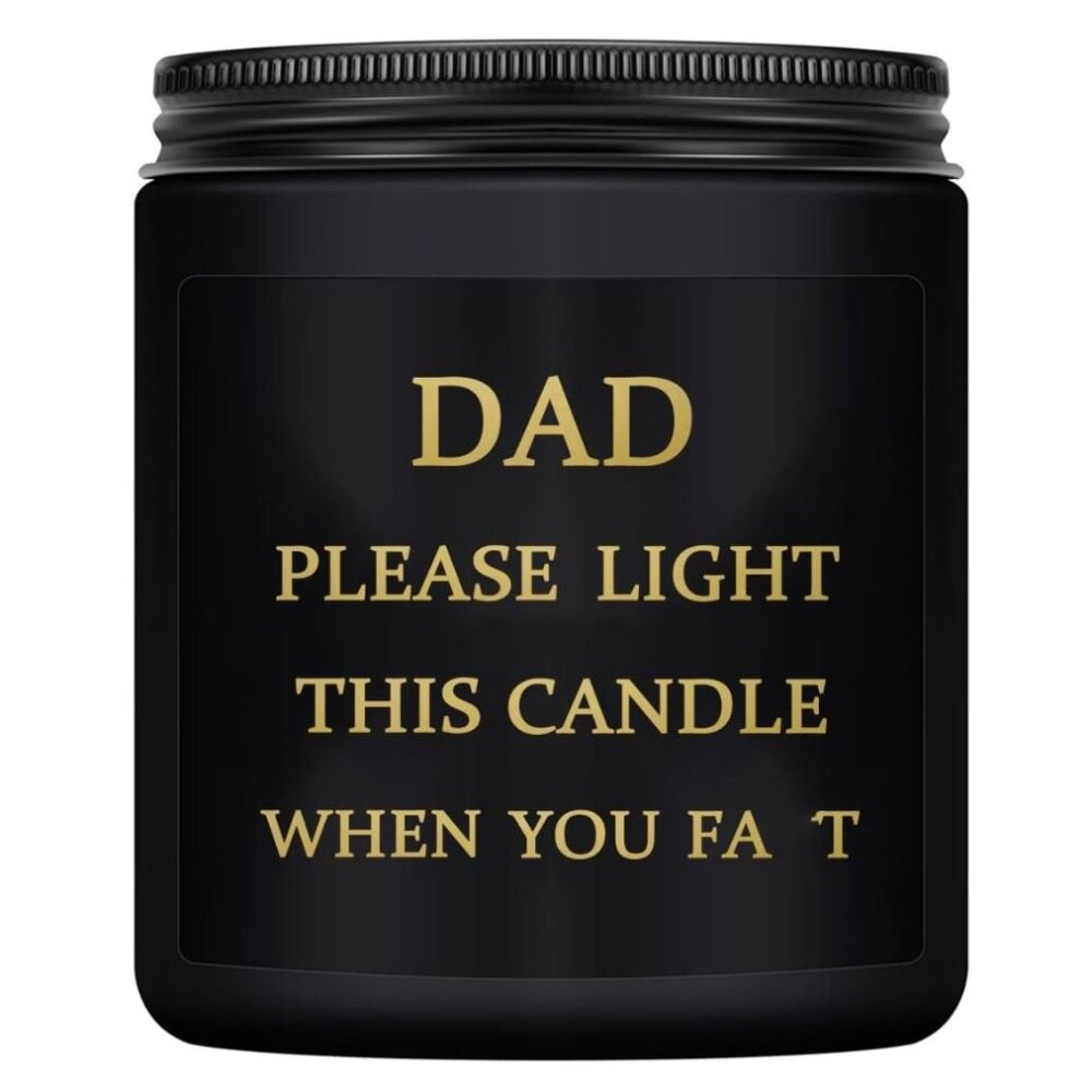 KYR Gifts for Dad Natural Soy Wax Lavender Scented Candle (7oz)